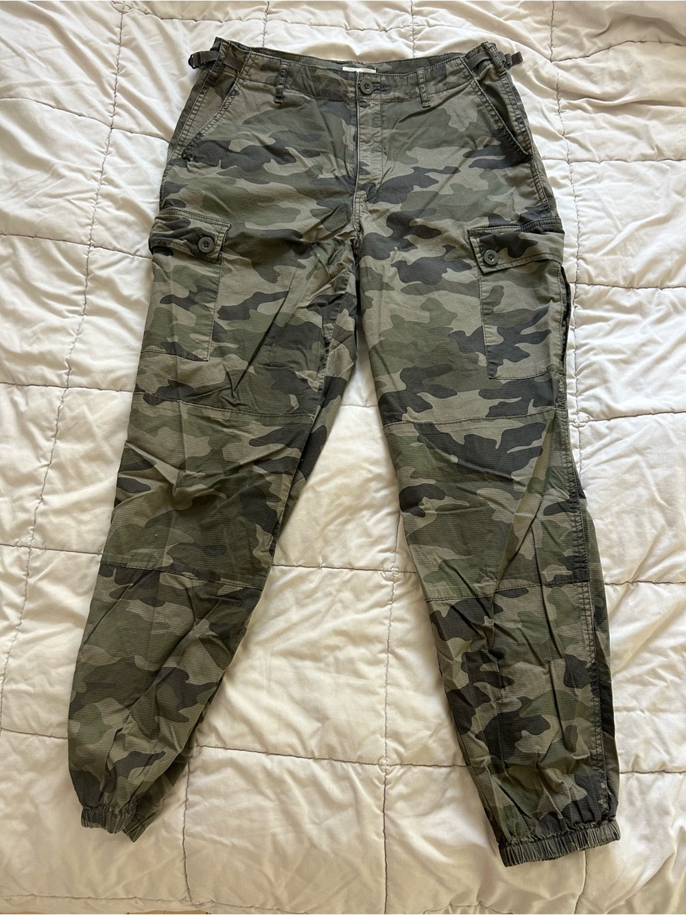 Garage Olive Camo Cargo Jogger Pants